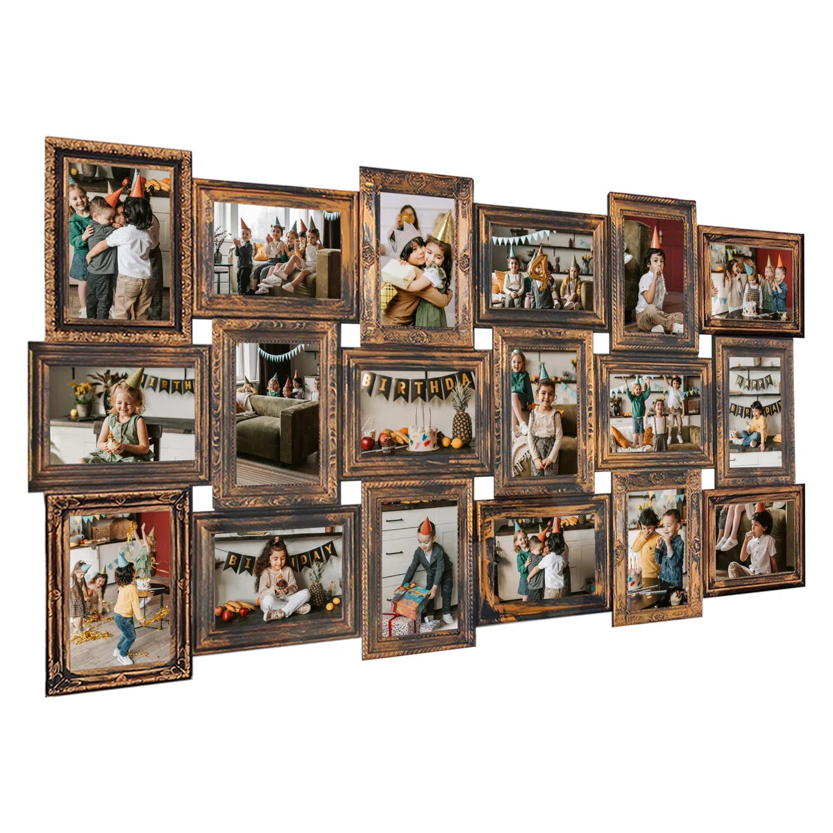 Height 18 Opening Wall Gallery Family Picture Frame Set