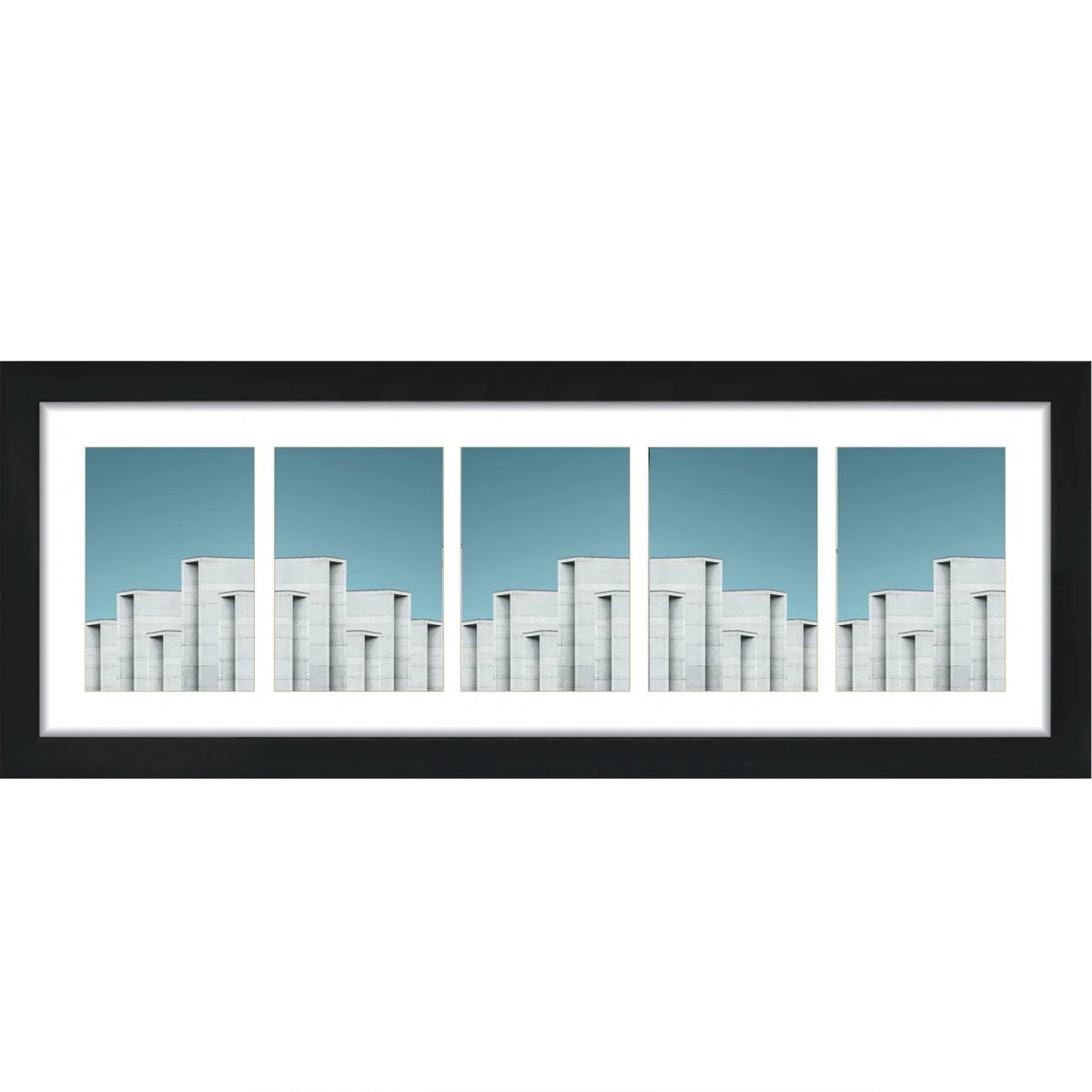 Black Matte Picture Frame with Mat