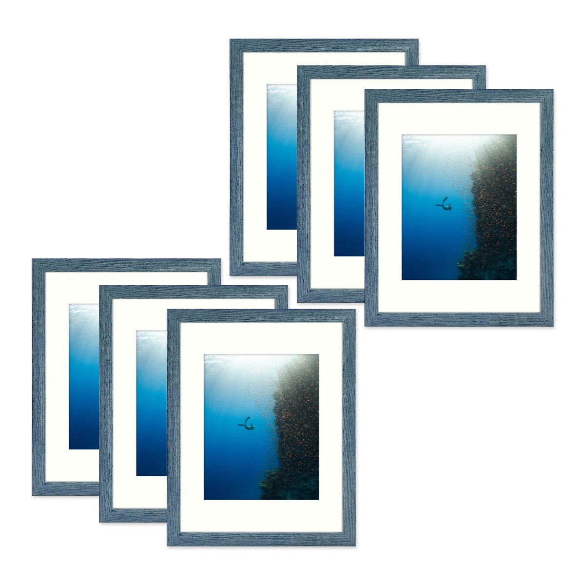 Dreketi Picture Frame Set Gallery Wall with Plexiglass (Set of 6)