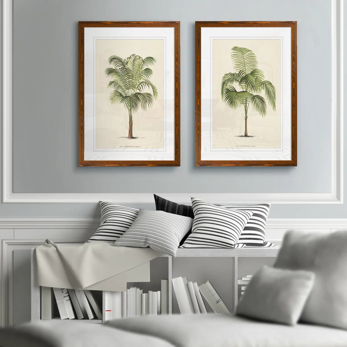 " Les Palmiers I " by Vincent Van Gogh 2 - Pieces