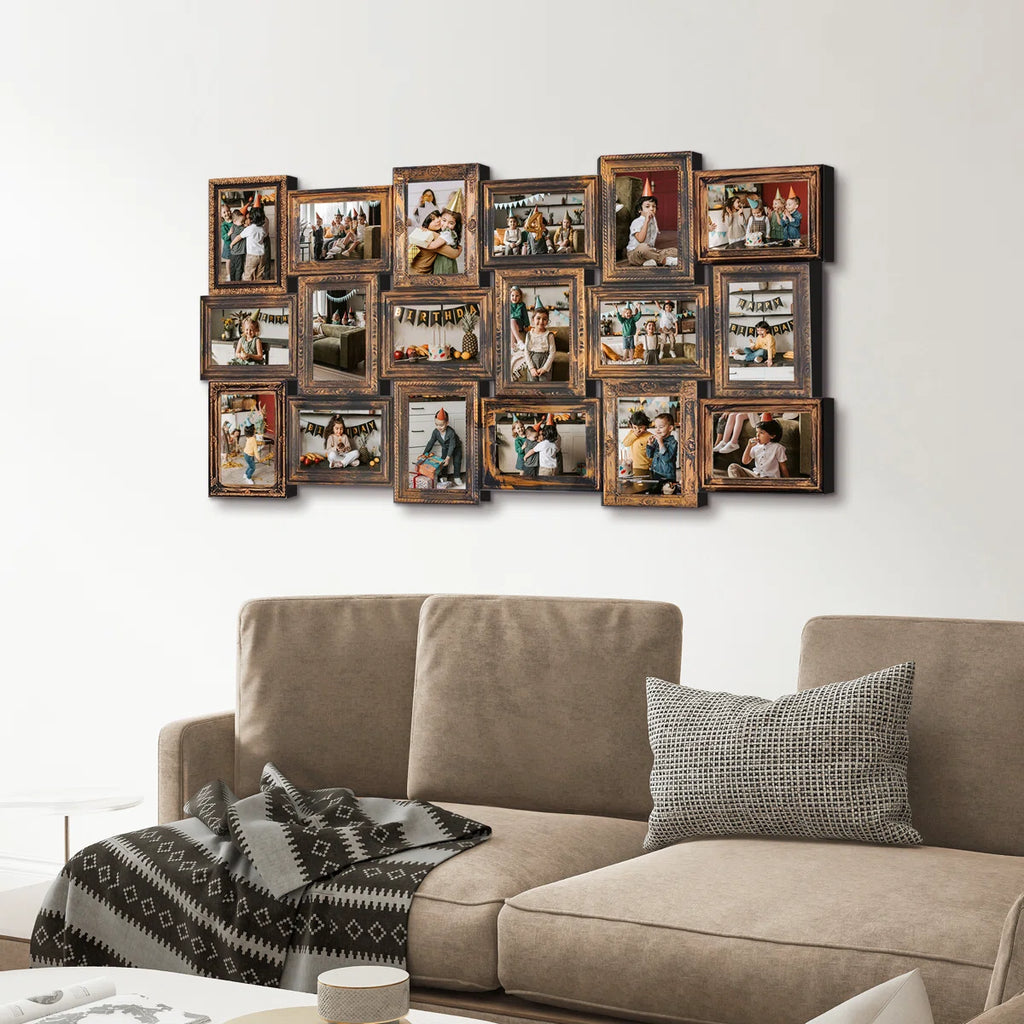 Height 18 Opening Wall Gallery Family Picture Frame Set