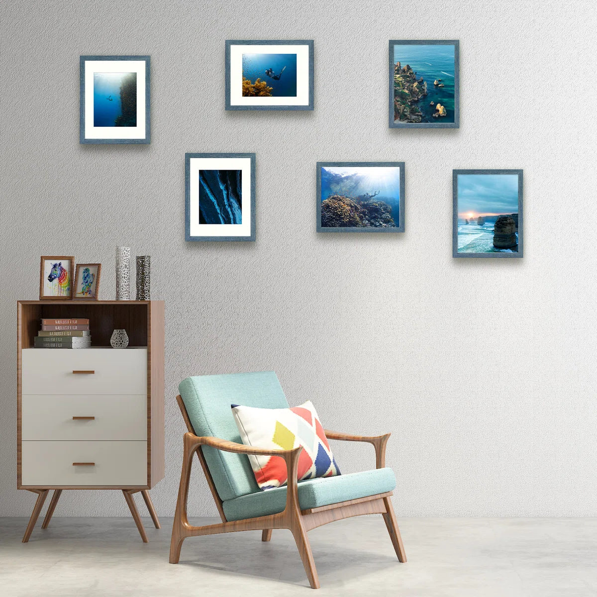 Dreketi Picture Frame Set Gallery Wall with Plexiglass (Set of 6)