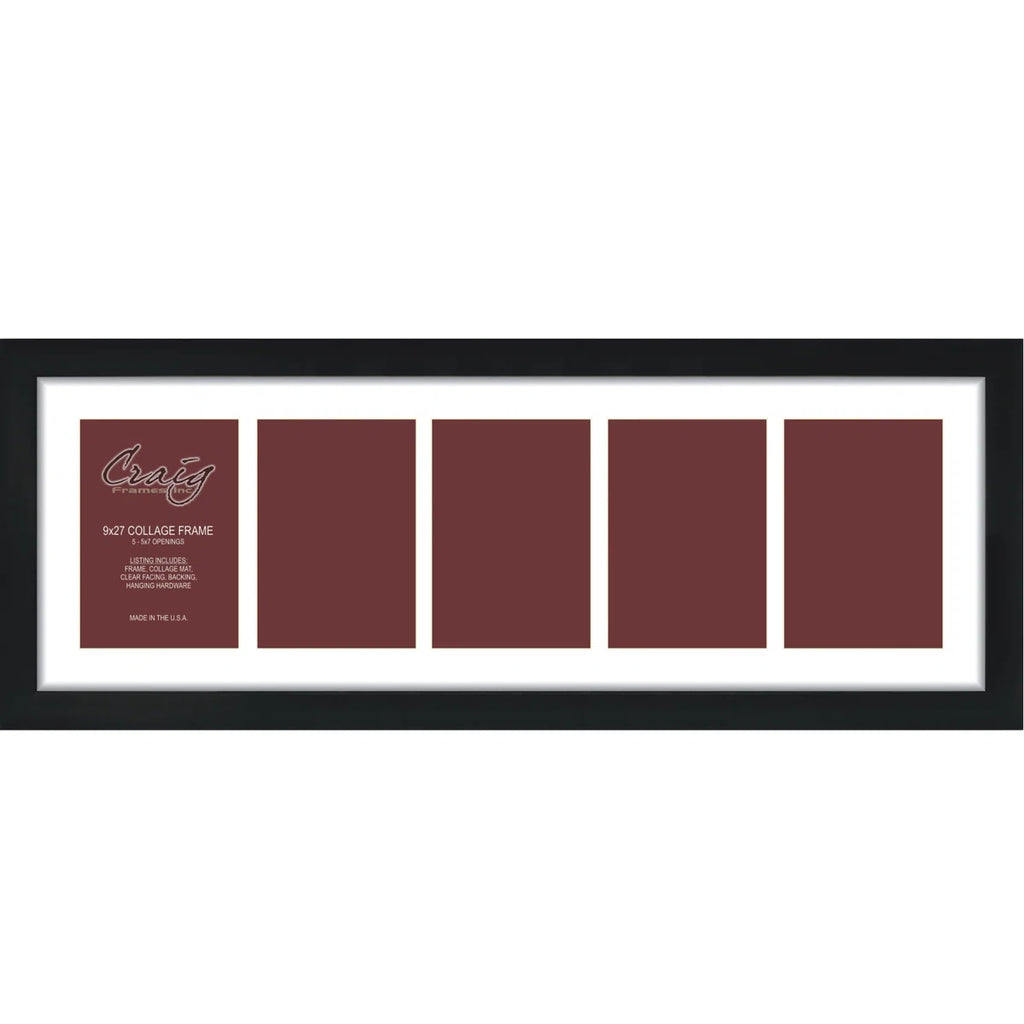 Black Matte Picture Frame with Mat