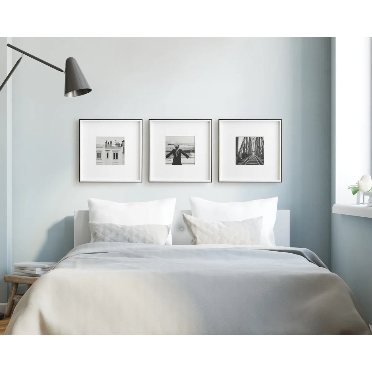 Develin Matte Plastic Single Picture Frame Set (Set of 3)