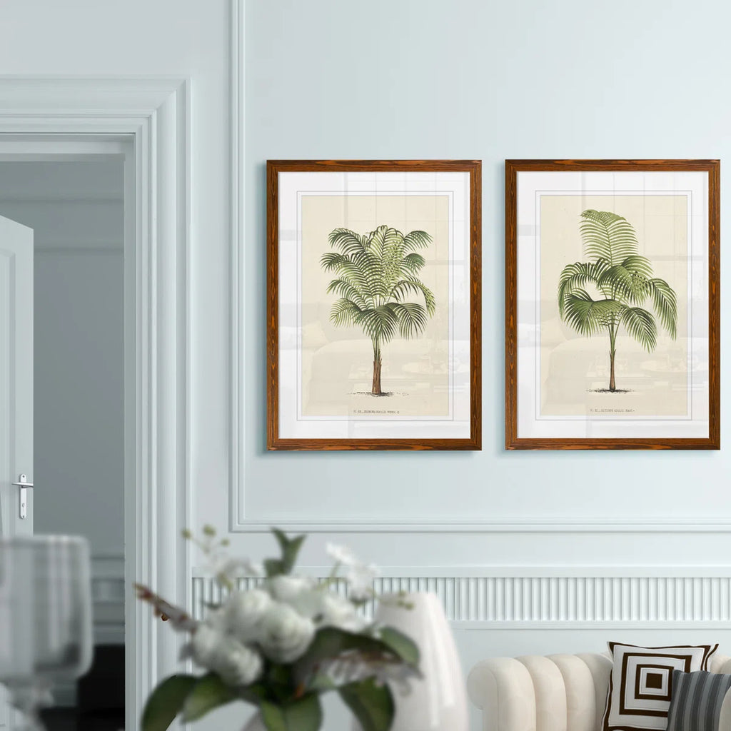 " Les Palmiers I " by Vincent Van Gogh 2 - Pieces