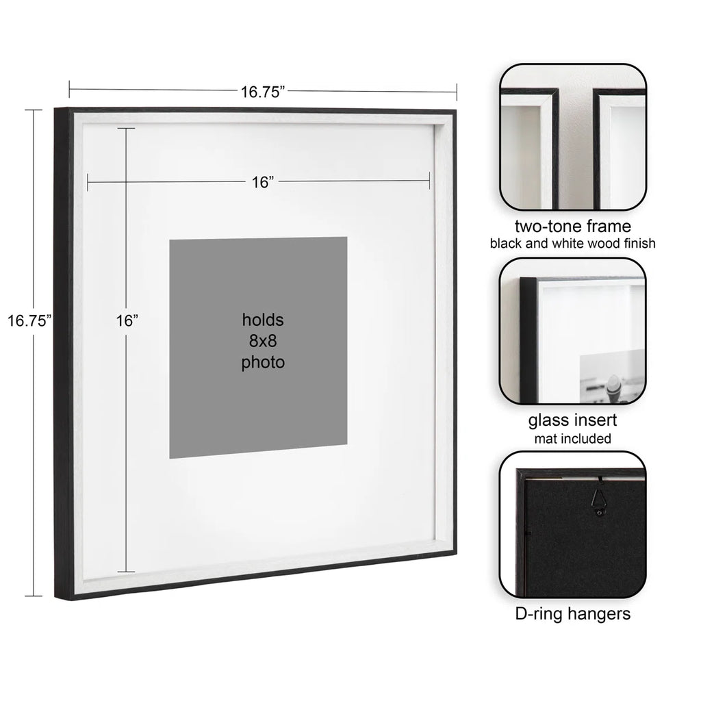 Develin Matte Plastic Single Picture Frame Set (Set of 3)